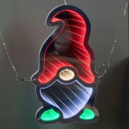 Samuel Alexander 60cm Infinity Light up Hanging Parachute Gonk Christmas Decoration with Multi-Coloured LEDs - thumbnail 7
