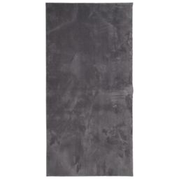 Berkfield Home Rug Short Pile Soft & Washable Anthracite 100x200 cm in Black - Size: 100 cm diameter - thumbnail 2