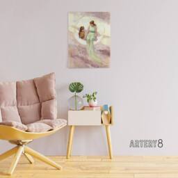 "Artery8 Frederick Stuart Church The Witch's Daughter Canvas Wall Art Print - Size: W12"" x H16""" - thumbnail 3