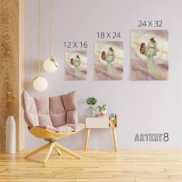 "Artery8 Frederick Stuart Church The Witch's Daughter Canvas Wall Art Print - Size: W12"" x H16""" - thumbnail 4
