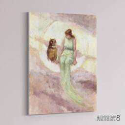 "Artery8 Frederick Stuart Church The Witch's Daughter Canvas Wall Art Print - Size: W12"" x H16""" - thumbnail 2