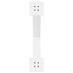 Berkfield Home Dining Table Legs X-Shaped 2 pcs White 70x(72-73) cm Steel - thumbnail 7