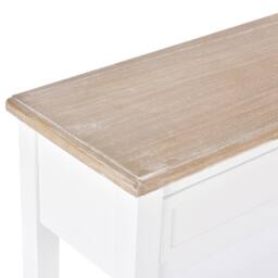 STILVORA Console Table with Drawer & 2 Shelves White - thumbnail 8