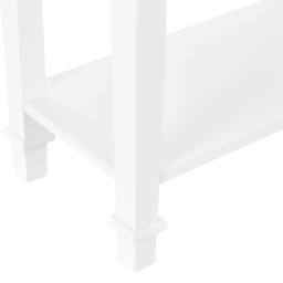 STILVORA Console Table with Drawer & 2 Shelves White - thumbnail 7