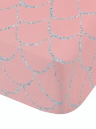 Catherine Lansfield 'Mermaid' Fitted Sheet in Pink - Size: Single - thumbnail 2