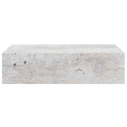 Berkfield Home Wall Drawer Shelves 2 pcs Concrete Grey 40x23.5x10cm MDF - Size: 40x23.5x10 cm - thumbnail 7
