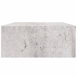 Berkfield Home Wall Drawer Shelves 2 pcs Concrete Grey 40x23.5x10cm MDF - Size: 40x23.5x10 cm - thumbnail 8
