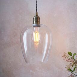 Netlighting 'LIVORNO' Dimmable Stylish Indoor Glass Single Pendant Ceiling Lamp in Yellow - thumbnail 2