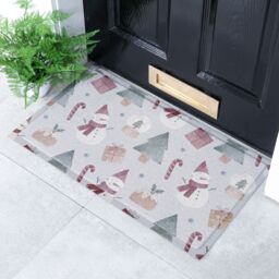 Artsy Mats Snowman Doormat - Size: 40 cm x 70 cm - thumbnail 1