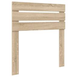 Berkfield Home Bed Frame Sonoma Oak & Silver 75 x 190 cm Engineered Wood in Brown - thumbnail 6