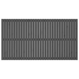 Berkfield Home Wall Headboard Grey 204x3x110 cm Solid Wood Pine - Size: 204 x 3 x 110 cm - thumbnail 4