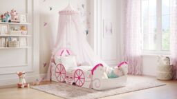 Kidsaw Princess Carriage Junior Bed in Pink - thumbnail 2