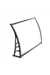 "Living and Home 59""x39"" Window Door Awning Canopy with Plastic Cover & Aluminum Brackets for Porch Patio Deck, Protect Against Light, Rain and Snow" - thumbnail 5