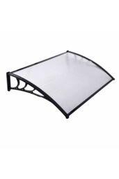 "Living and Home 59""x39"" Window Door Awning Canopy with Plastic Cover & Aluminum Brackets for Porch Patio Deck, Protect Against Light, Rain and Snow" - thumbnail 4