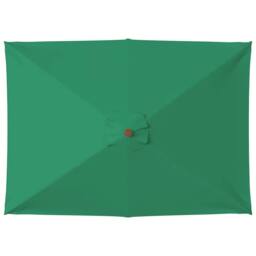Berkfield Home Outdoor Parasol with Wooden Pole 150x200 cm Green - thumbnail 1