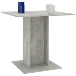 Berkfield Home Dining Table Concrete Grey 80x80x75 cm Engineered Wood - Size: 80 x 80 x 75 cm - thumbnail 5