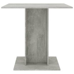 Berkfield Home Dining Table Concrete Grey 80x80x75 cm Engineered Wood - Size: 80 x 80 x 75 cm - thumbnail 3