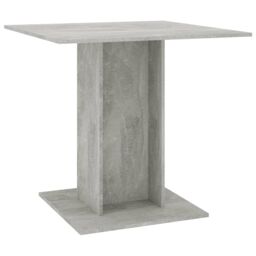 Berkfield Home Dining Table Concrete Grey 80x80x75 cm Engineered Wood - Size: 80 x 80 x 75 cm - thumbnail 2