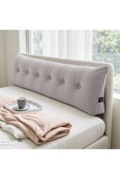 Living and Home Wedge Headboard Pillow with Removable Cover in Light Grey - Size: Medium - thumbnail 8