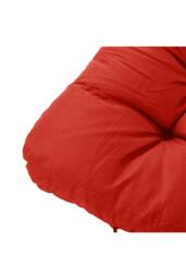 Living and Home Fluffy Thick Hanging Swing Chair Cushion in Red - thumbnail 5