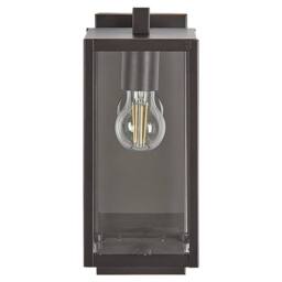 Wyld and Coco Outdoor Wall Light Black Iron Glass 33cm Motion Sensor Retro Design - thumbnail 4