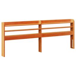 Berkfield Home Bed Frame Frame Wax Brown 180x200 cm Super King Solid Wood Pine - thumbnail 6