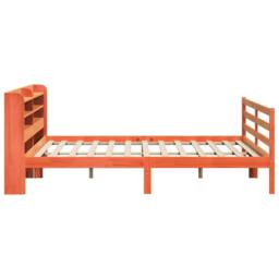 Berkfield Home Bed Frame Frame Wax Brown 180x200 cm Super King Solid Wood Pine - thumbnail 7