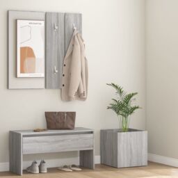 Berkfield Home Hallway Furniture Set Grey Sonoma Engineered Wood