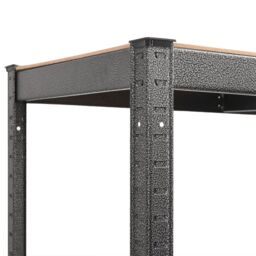 Berkfield Home 5-Layer Heavy-duty Corner Shelf Grey Steel&Engineered Wood - thumbnail 8