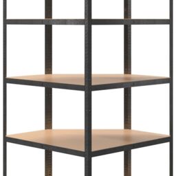 Berkfield Home 5-Layer Heavy-duty Corner Shelf Grey Steel&Engineered Wood - thumbnail 7