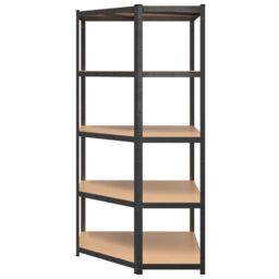 Berkfield Home 5-Layer Heavy-duty Corner Shelf Grey Steel&Engineered Wood - thumbnail 5
