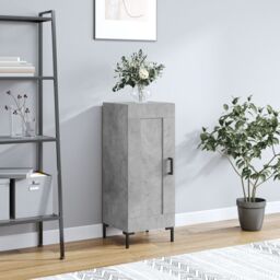 Berkfield Home Sideboard Concrete Grey 34.5x34x90 cm Engineered Wood - thumbnail 1