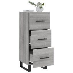 Berkfield Home Sideboard Grey Sonoma 34.5x34x90 cm Engineered Wood - thumbnail 4