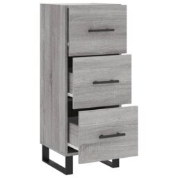 Berkfield Home Sideboard Grey Sonoma 34.5x34x90 cm Engineered Wood - thumbnail 5