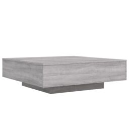 Berkfield Home Coffee Table with LED Lights Grey Sonoma 100x100x31 cm - Size: 100 x 100 x 31 cm - thumbnail 3
