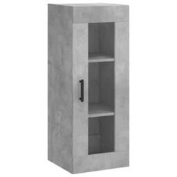 Berkfield Home Highboard Concrete Grey 34.5x34x180 cm Engineered Wood - thumbnail 5