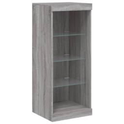 Berkfield Home Sideboard with LED Lights Grey Sonoma 41x37x100 cm - Size: 41 x 37 x 100 cm - thumbnail 5