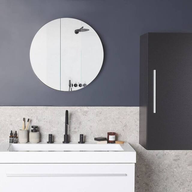 Wyld and Coco Black Wall Bathroom Cabinet 88 x 40 x 35 cm - image 1