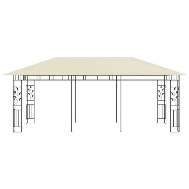 Berkfield Home Gazebo with Mosquito Net 6x3x2.73 m Cream in Beige - image 1