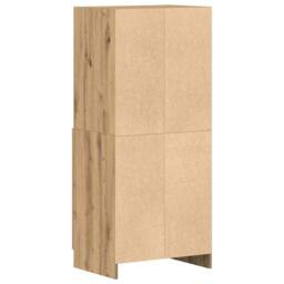 Berkfield Home Kitchen Cabinet Artisan Oak 57x41.5x131.5 cm Engineered Wood in Brown - thumbnail 7