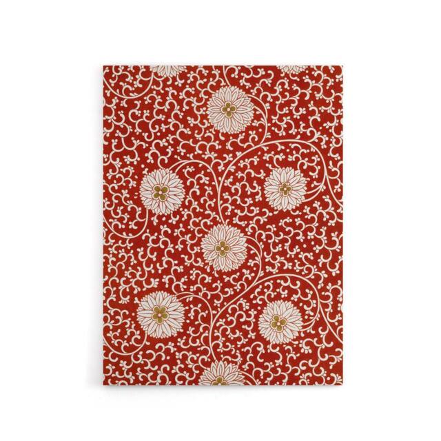 "Artery8 Owen Jones Floral Filigree Pattern in Red Canvas Wall Art Print - Size: W12"" x H16""" - image 1