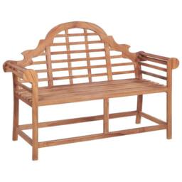 Berkfield Home Garden Bench 127x58.5x92.5 cm Solid Wood Teak in Brown - thumbnail 2