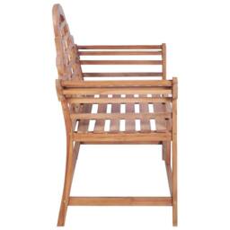 Berkfield Home Garden Bench 127x58.5x92.5 cm Solid Wood Teak in Brown - thumbnail 3