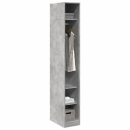 Berkfield Home Wardrobe Concrete Grey 30x50x200 cm Engineered Wood - Size: 30 x 50 x 200 cm - thumbnail 1