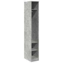 Berkfield Home Wardrobe Concrete Grey 30x50x200 cm Engineered Wood - Size: 30 x 50 x 200 cm - thumbnail 3
