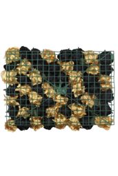 Neel Blue Hydrangea Artificial Flower Wall Panel for Wedding Decoration in Metallic Gold - thumbnail 3