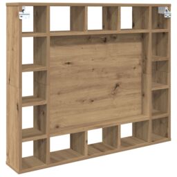 Berkfield Home Mirror Cabinet Artisan oak Engineered wood in Brown - thumbnail 6