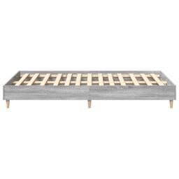 Berkfield Home Durable Bed Frame No Mattress Grey Sonoma 135x190 cm Double Engin - thumbnail 6
