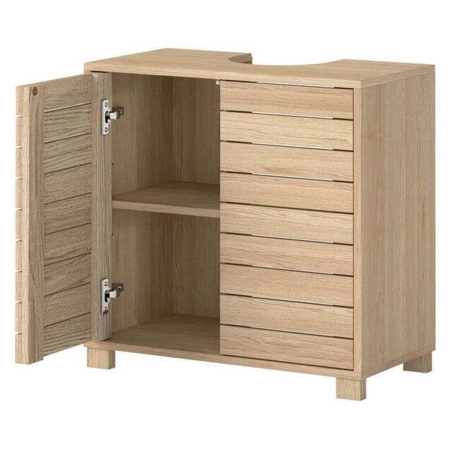 SPETLEK Bathroom Under Sink Cabinet Oak Basin Storage Vanity Unit in Natural - image 1