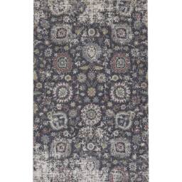 Wyld and Coco Oriental Distressed Tassel Rug Multicolour Polyester Cotton - Size: 80 cm x 150 cm - thumbnail 2